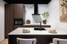 Composiet werkblad in de kleur royal grey leather
