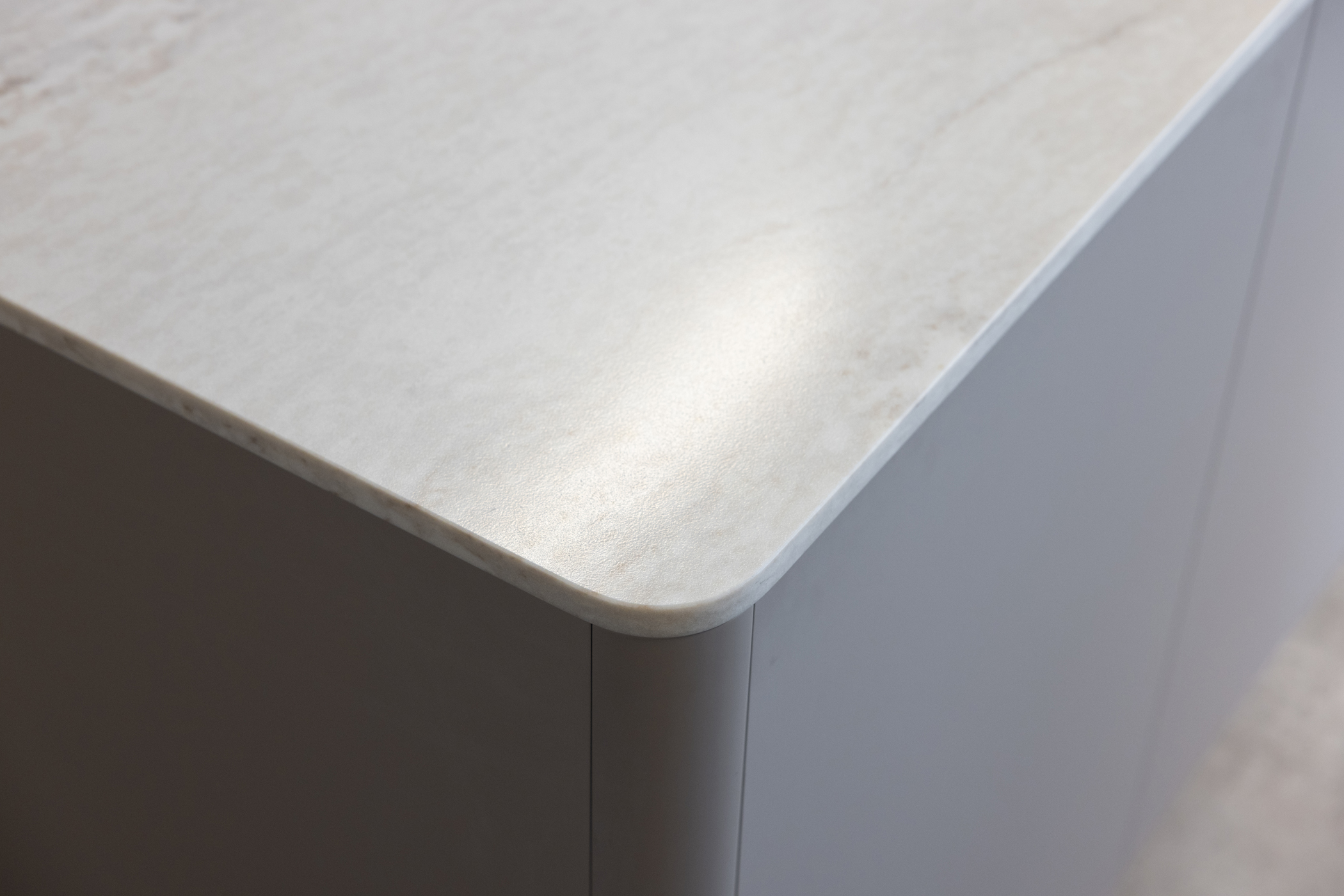 Composiet werkblad in de kleur taj mahon leather