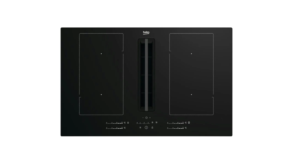 1250x700 Beko Kookplaat met afzuiging