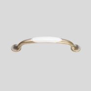 Greep 201 | Gebruineerd / magnolia | Metalen / kunstof handgreep