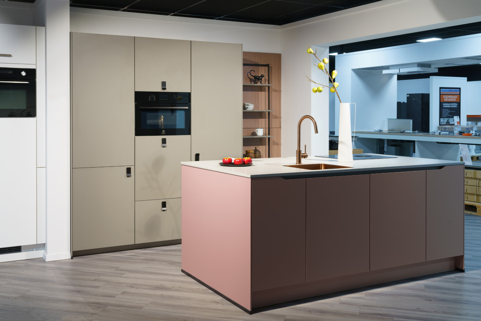 Senso koraal roze eilandkeuken