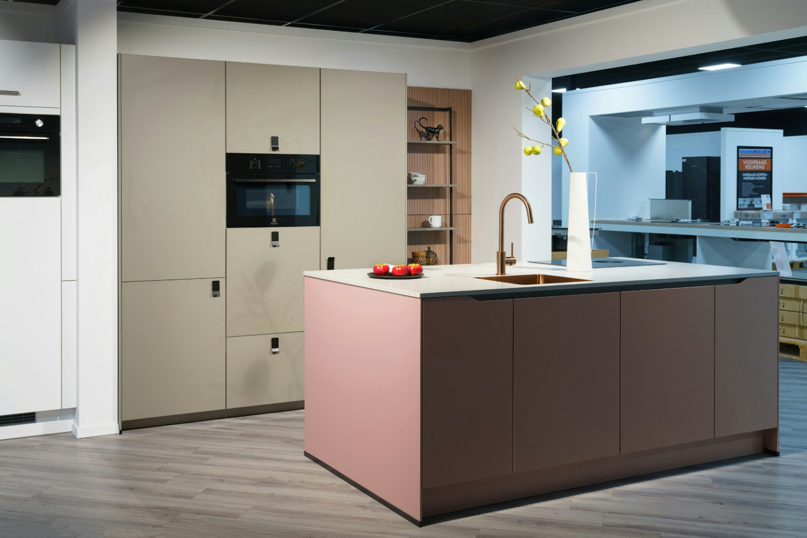 Senso koraal roze eilandkeuken
