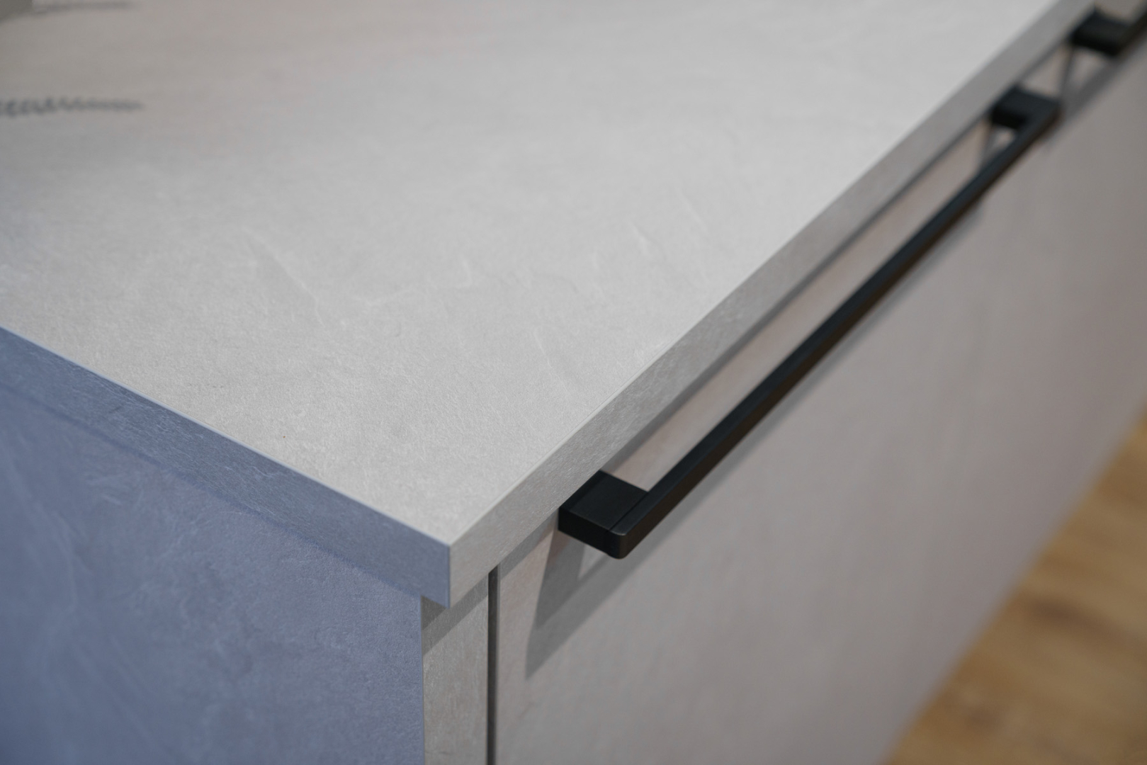 Melamine fronten in Schiefergrijs