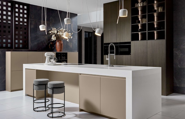 Eucalyptus beige eilandkeuken