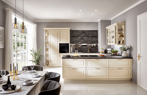 Castello beige eilandkeuken
