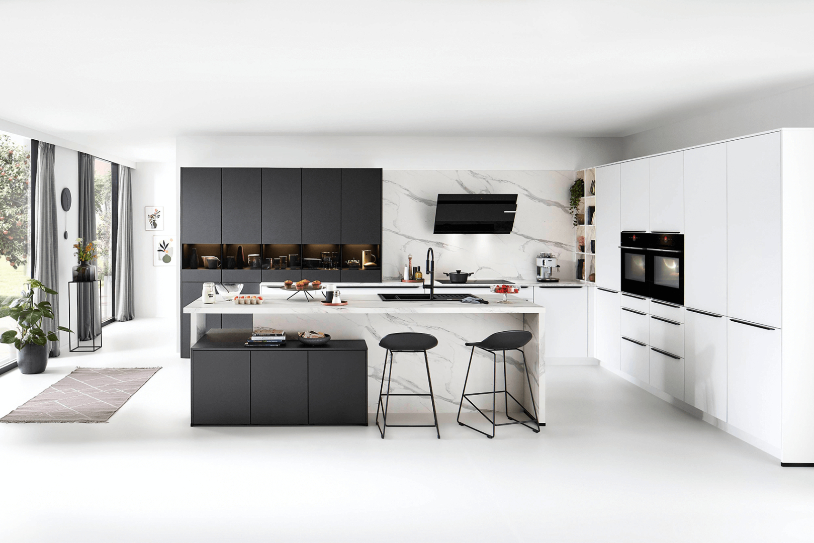 Easytouch witte eilandkeuken
