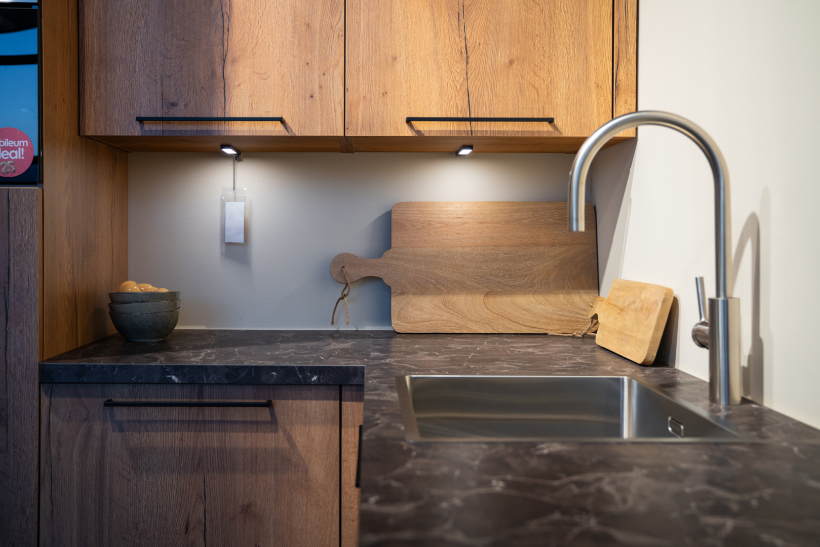 Toronto melamine keukenfront in de kleur oud eiken natuur