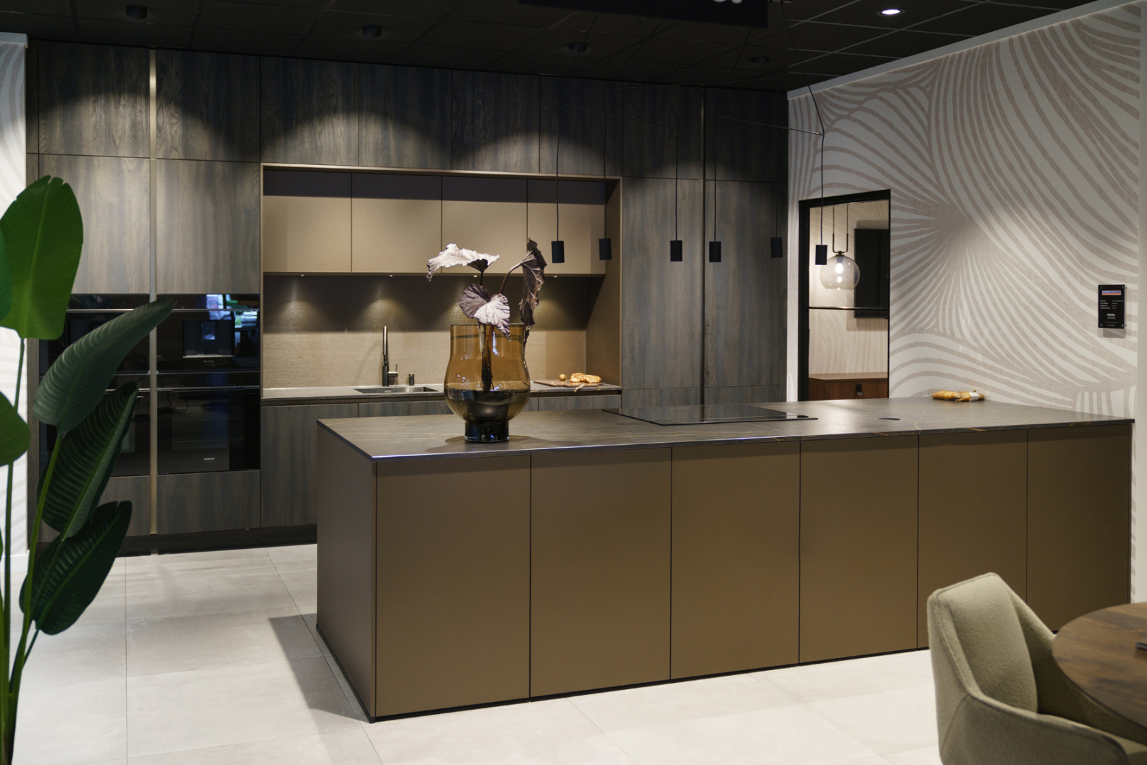 Steel Blackwood bruine keuken
