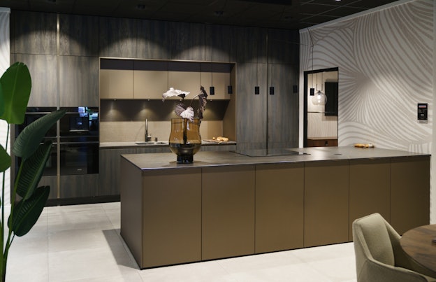 Steel Blackwood bruine keuken