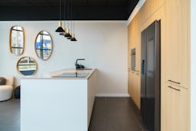 Fijn Eiken beige eilandkeuken