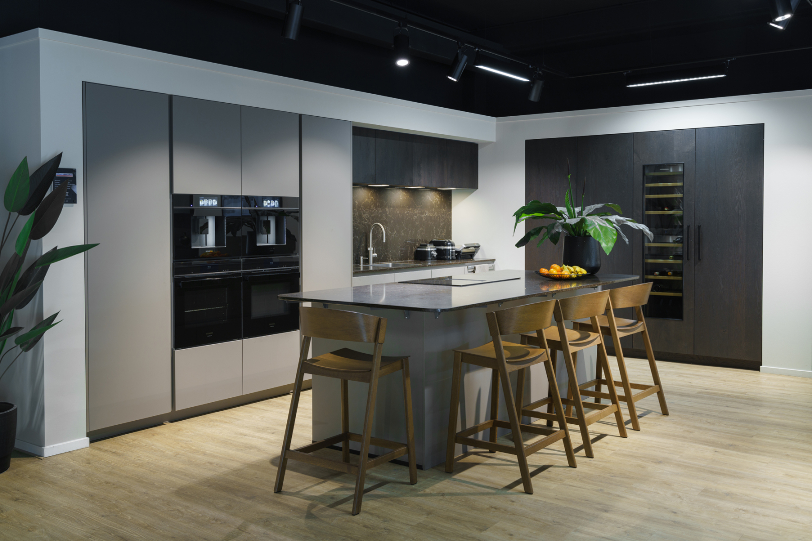 Woodlands truffelgrijze eilandkeuken