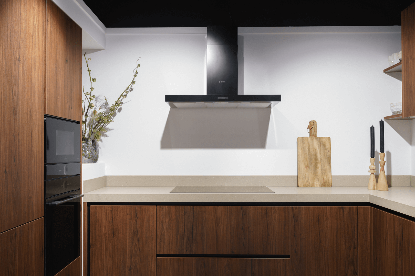 Melamine fronten in Noten