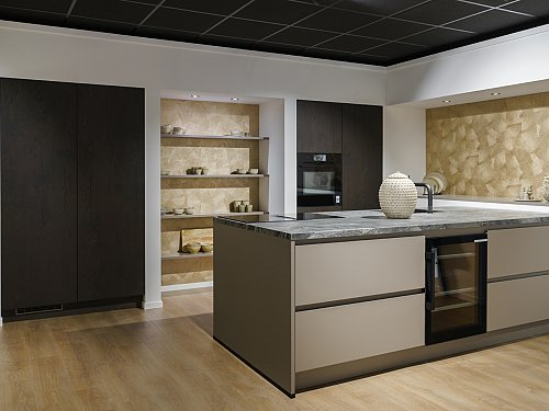 Truffel grijze eilandkeuken