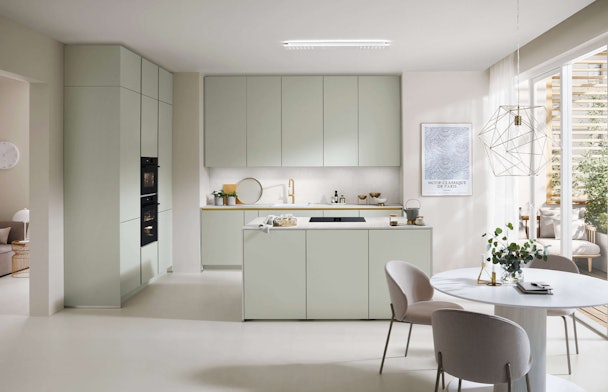 Senso jade groene eilandkeuken