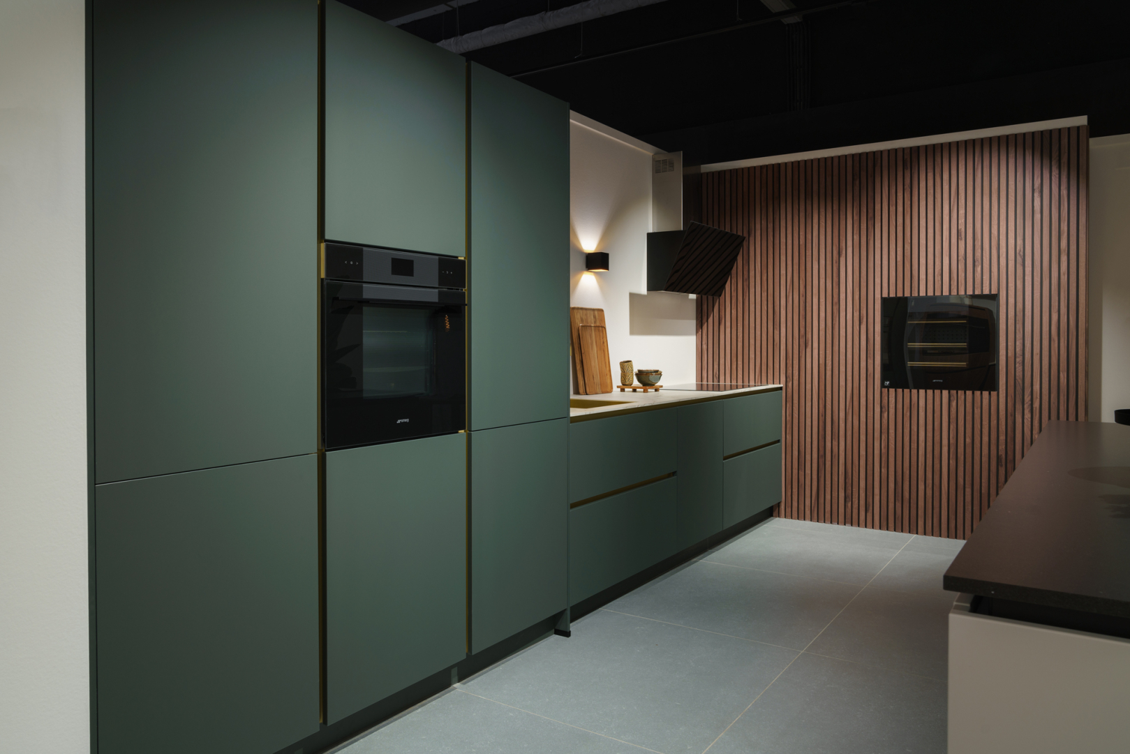Easytouch mineraal groene rechte keuken