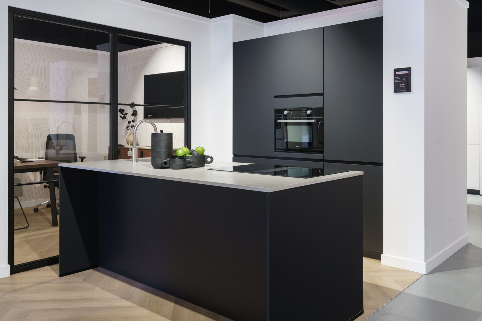 Easytouch grafiet zwarte eilandkeuken