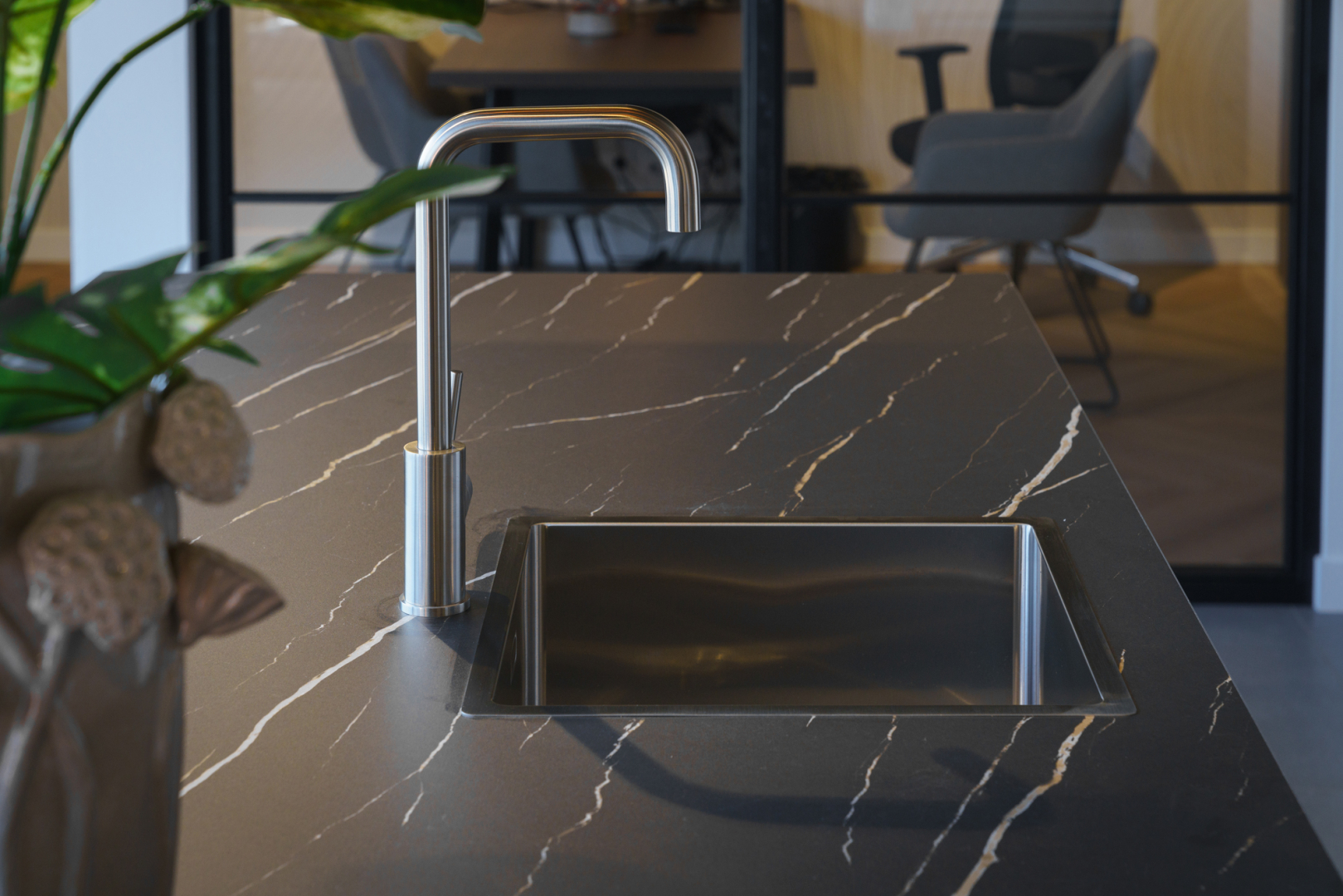 Kunststof werkblad Beton Terra Grijs