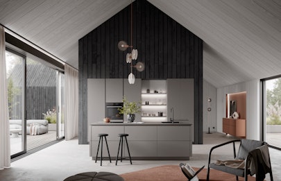 AV6088 betongrijs eilandkeuken