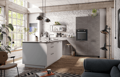 METEOR kwartgrijs T-keuken