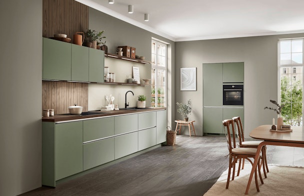 Senso 495 olijf rechte keuken