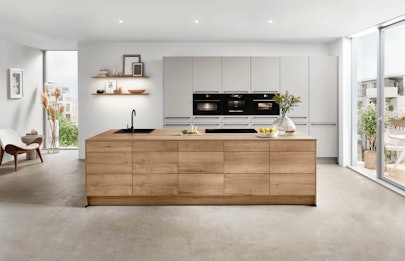 Softline 508 zijdegrijze eilandkeuken