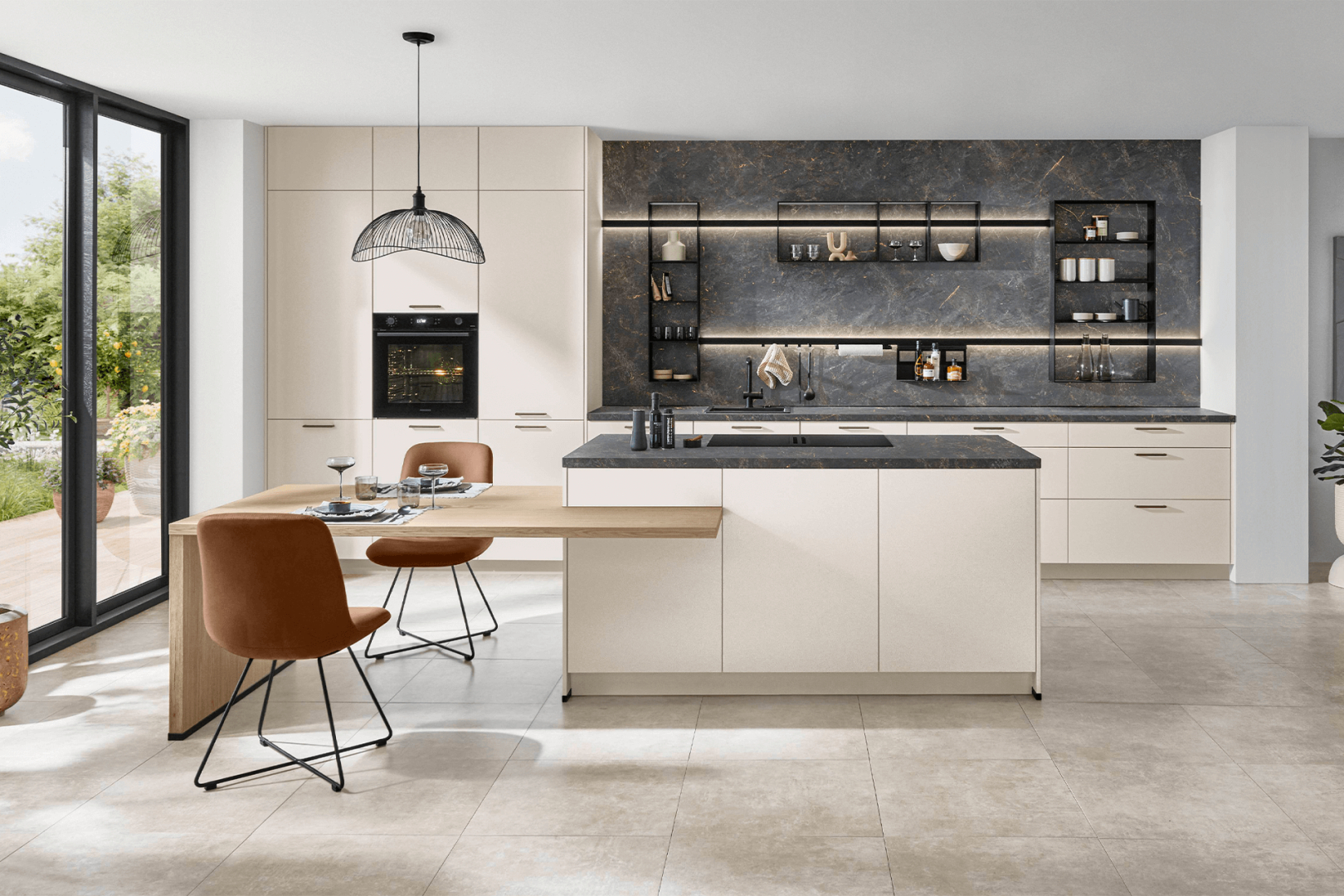Softline 510 magnolia eilandkeuken