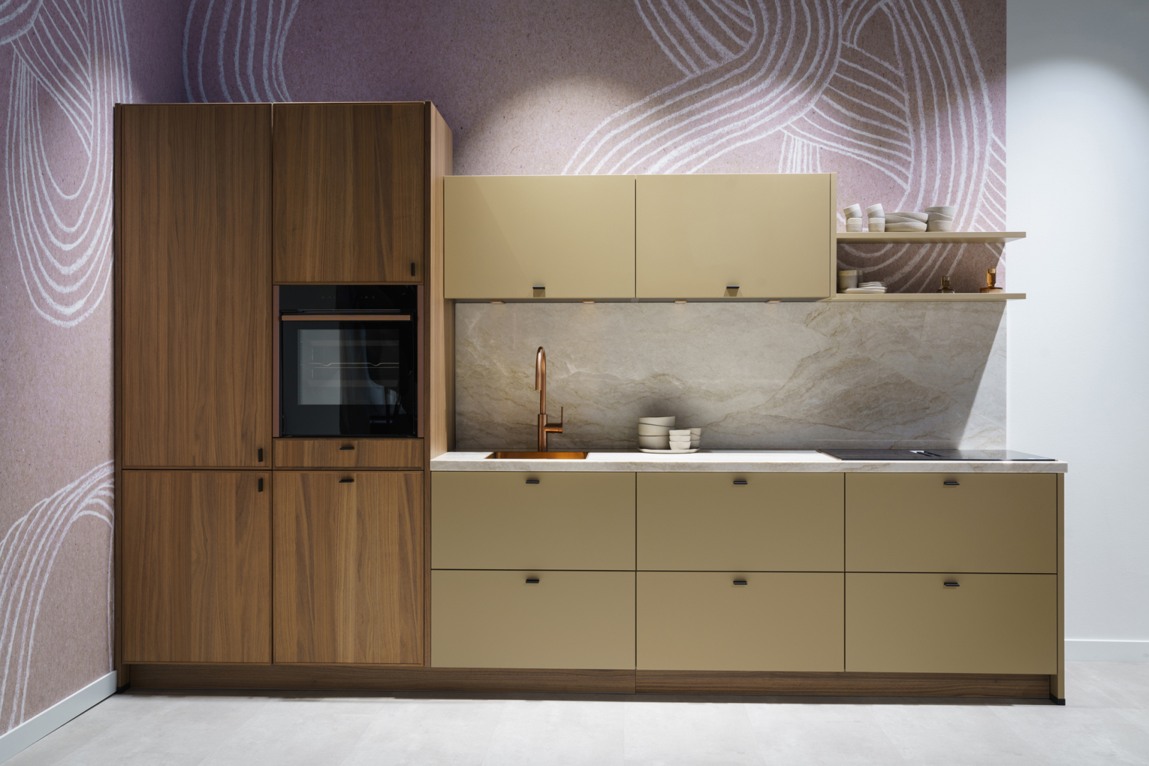 KS caramel beige rechte keuken