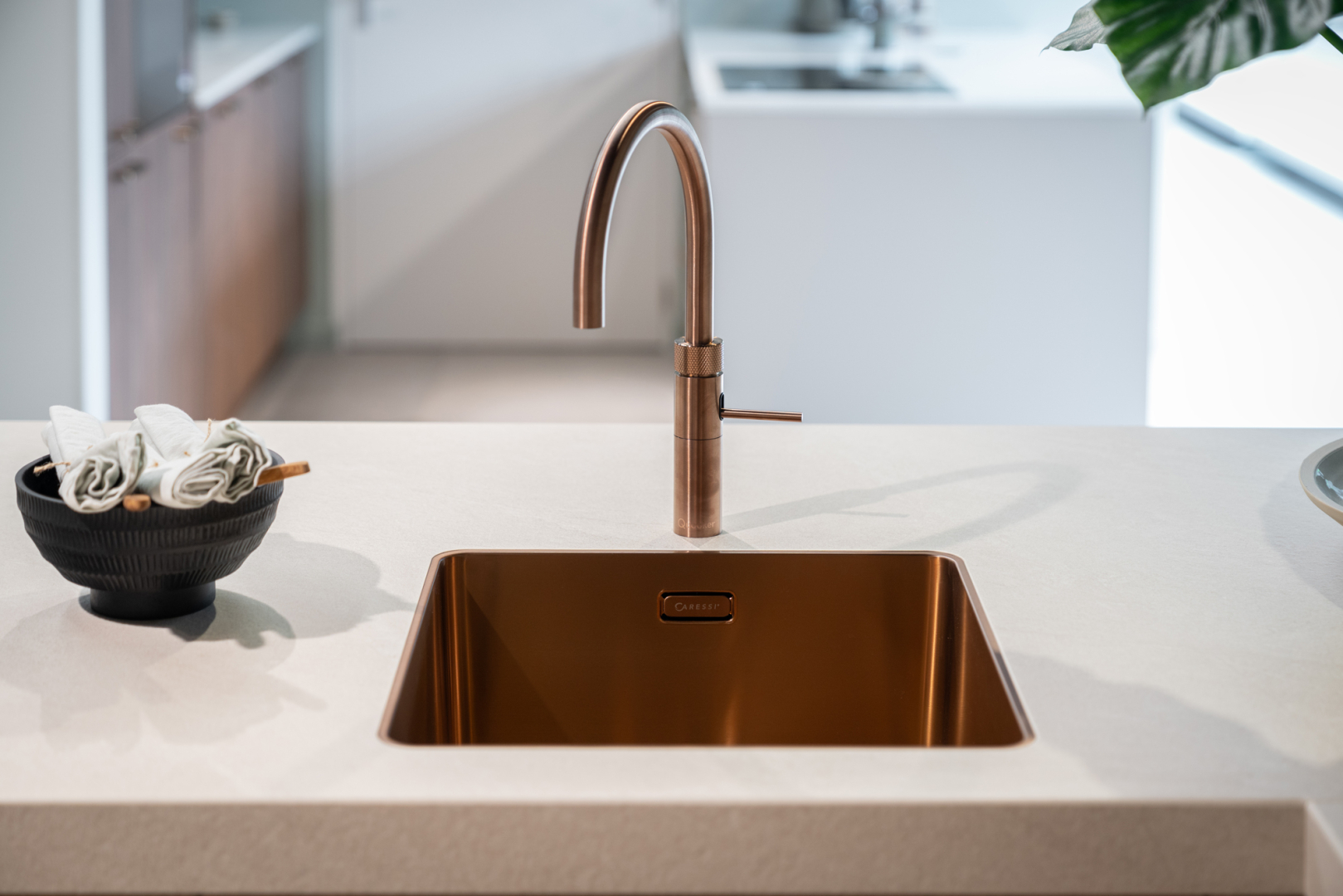 Quooker in de kleure Rosé koper