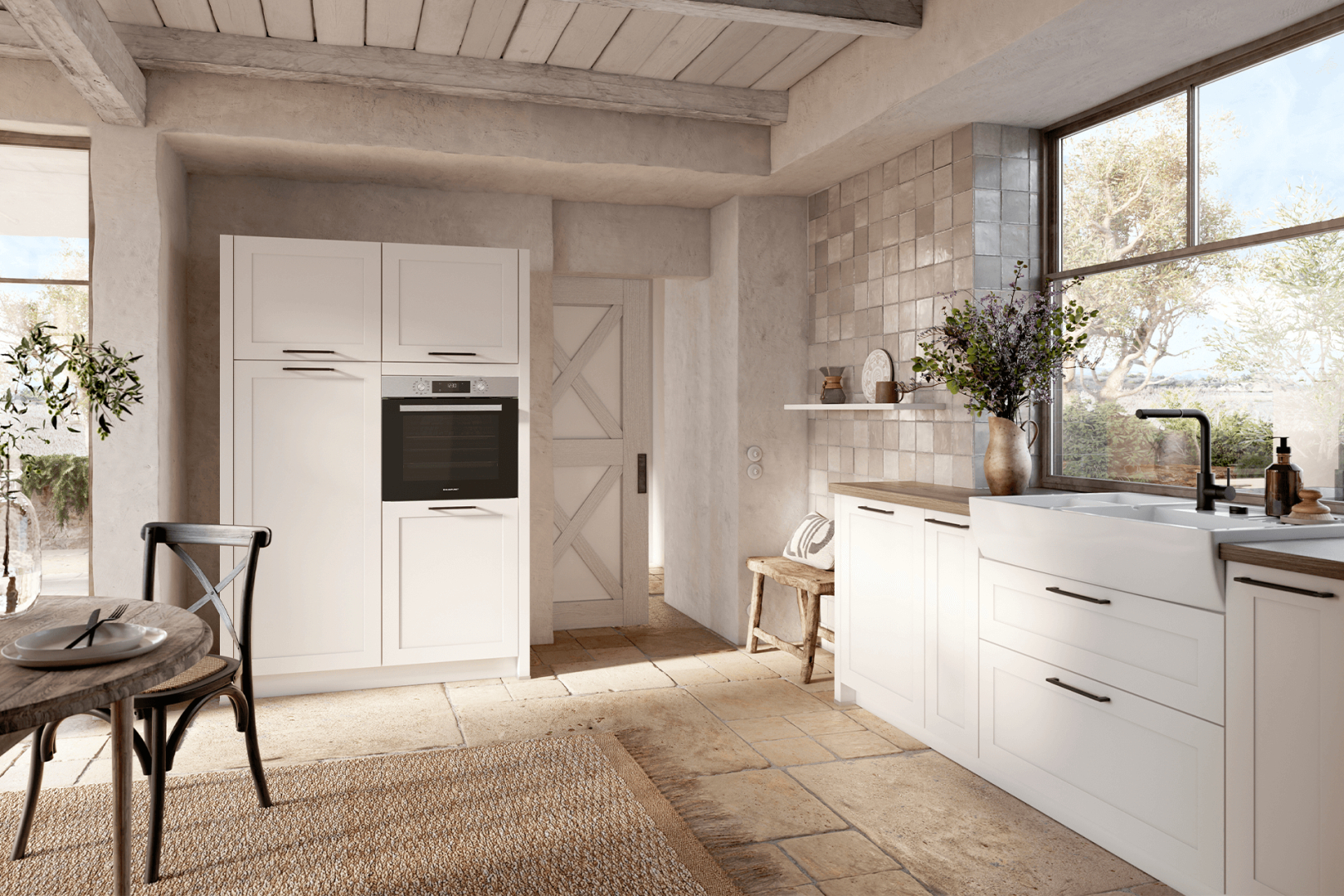 Concept130 Ravenna wit hoekkeuken