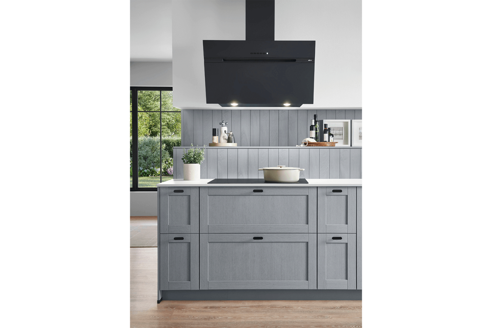 Frame 614 steenblauwe rechte keuken
