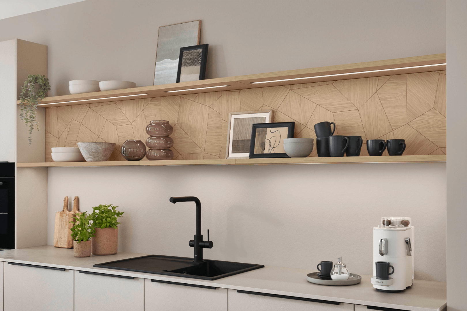 Look 604 zand eilandkeuken