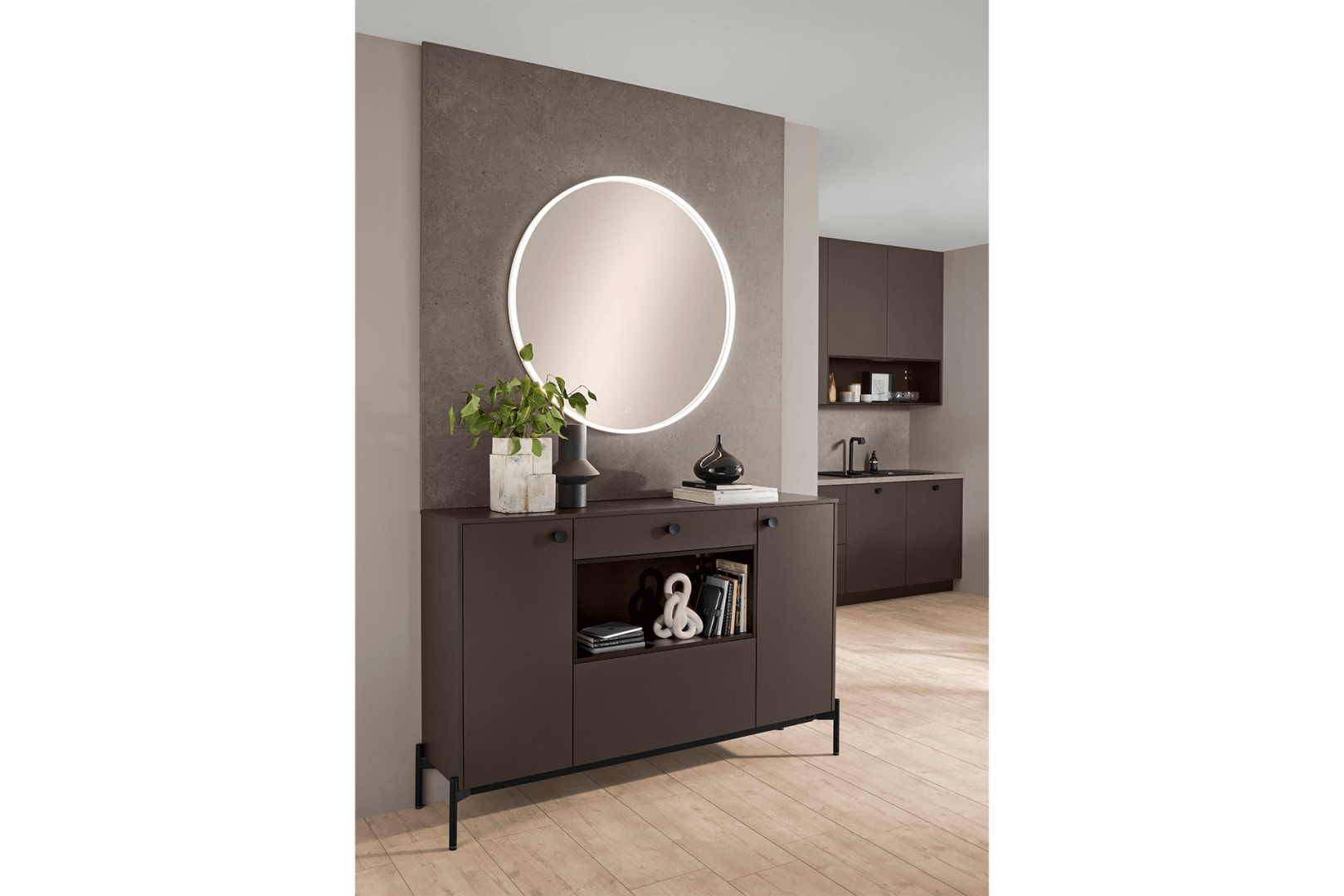 Look 605 coffee rechte keuken