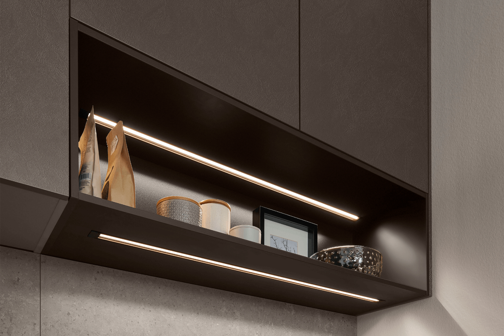 Look 605 coffee rechte keuken