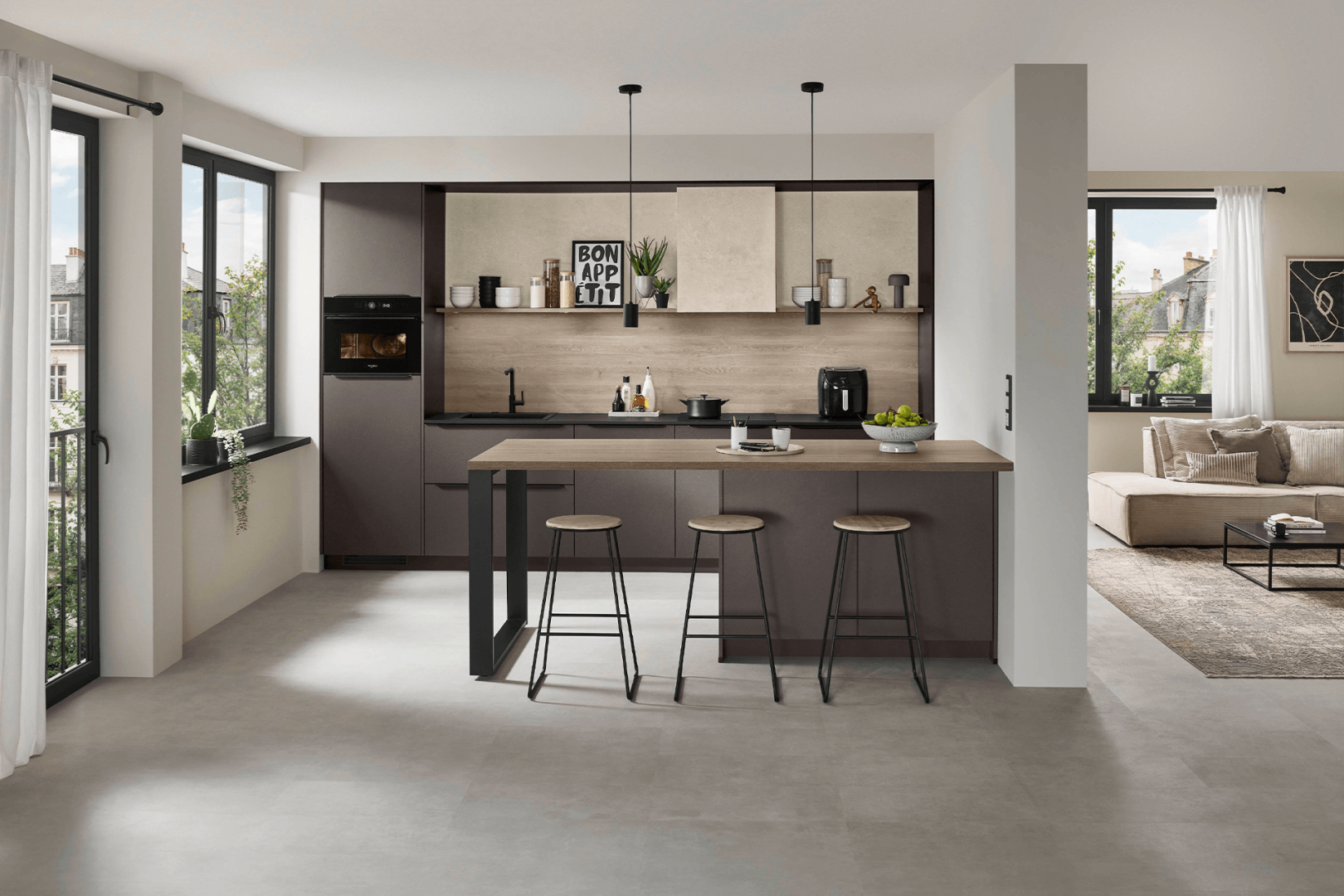 Look 605 Coffee eilandkeuken