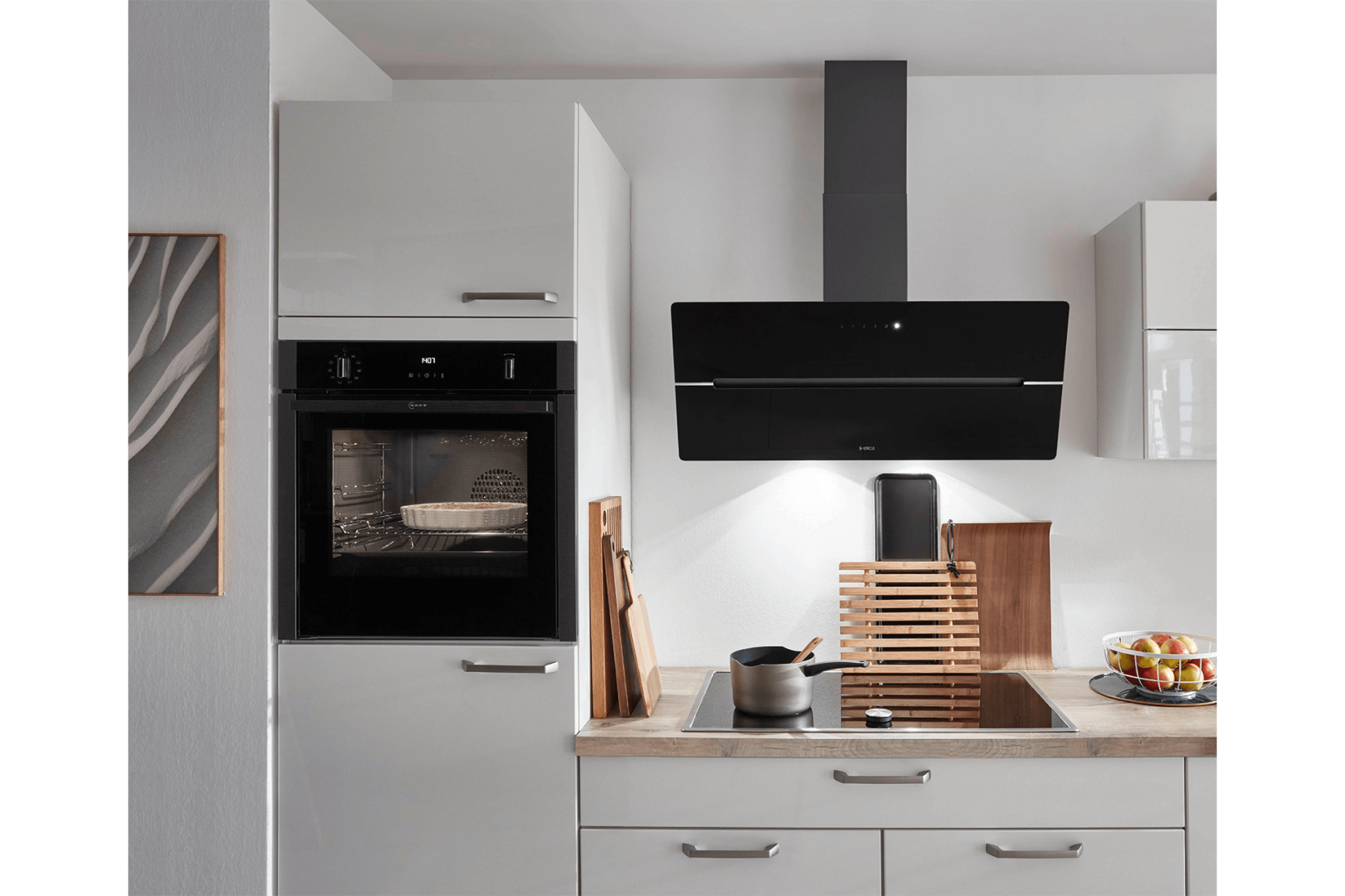 Novalux 512 wit hoogglans rechte keuken