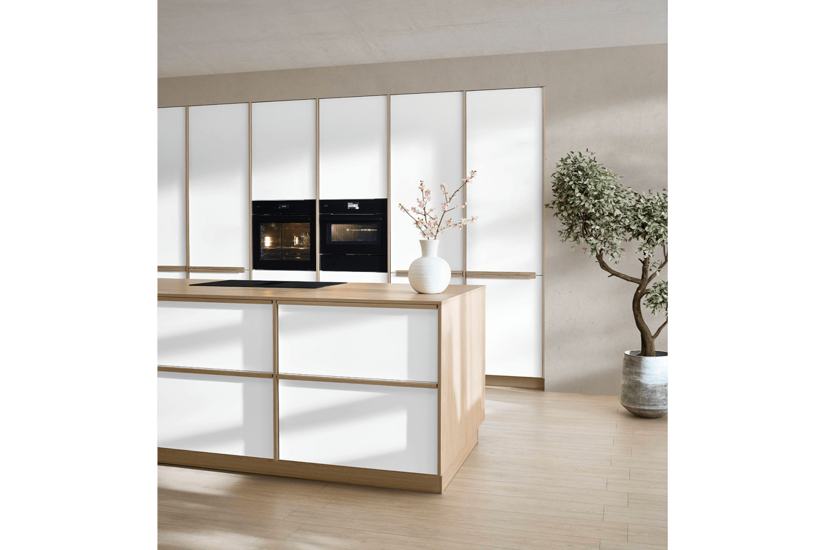 Senso 488 wit matte eilandkeuken
