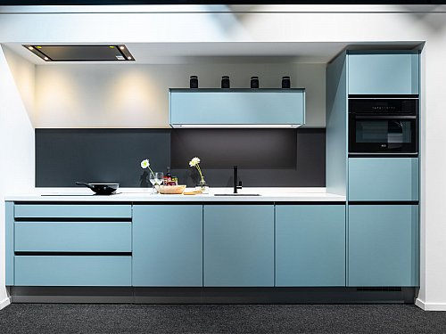 Touch Aqua blauwe rechte keuken