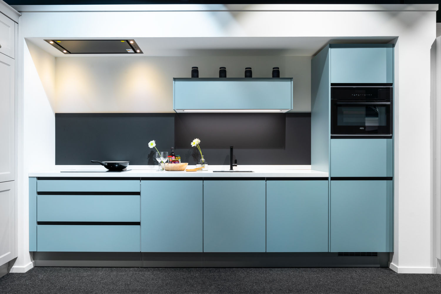 Touch Aqua blauwe rechte keuken