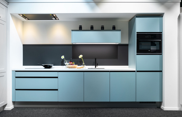Touch Aqua blauwe rechte keuken