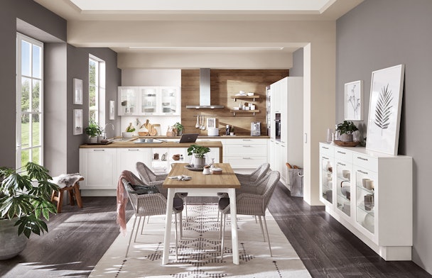 Credo 764 Alpin witte U-keuken