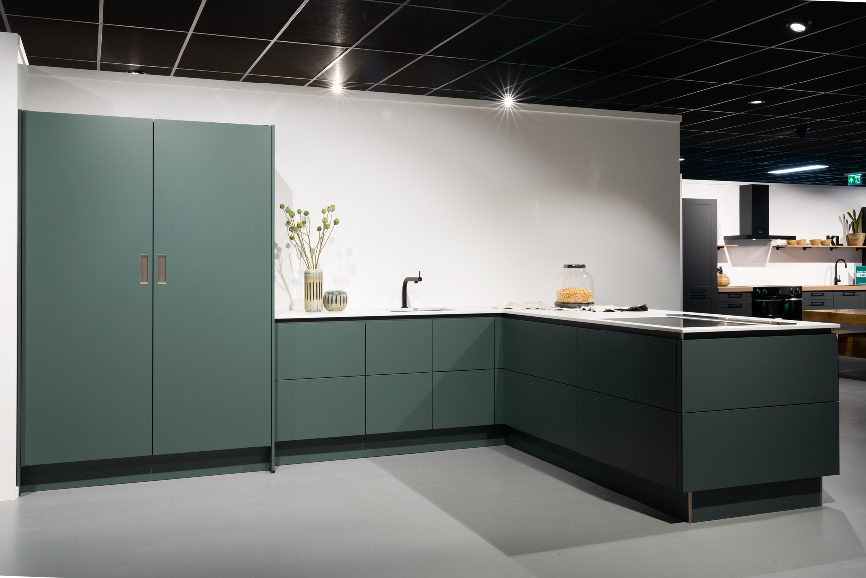 One Touch Groene eilandkeuken