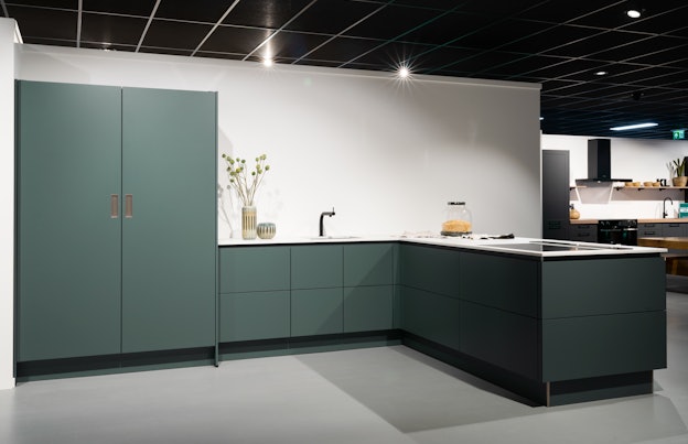 One Touch Groene eilandkeuken