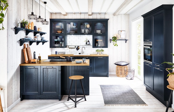 Bristol Fluweelblauwe eilandkeuken
