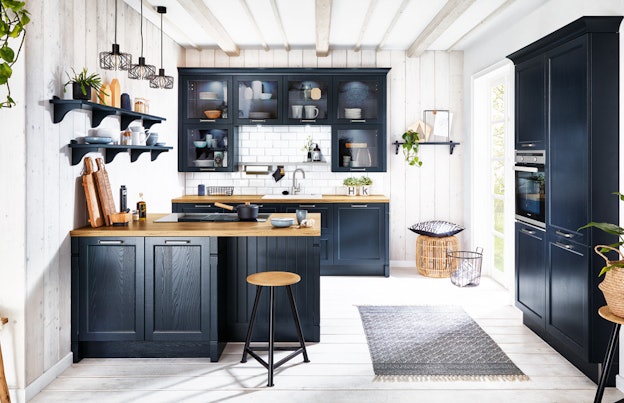 Bristol Fluweelblauwe eilandkeuken