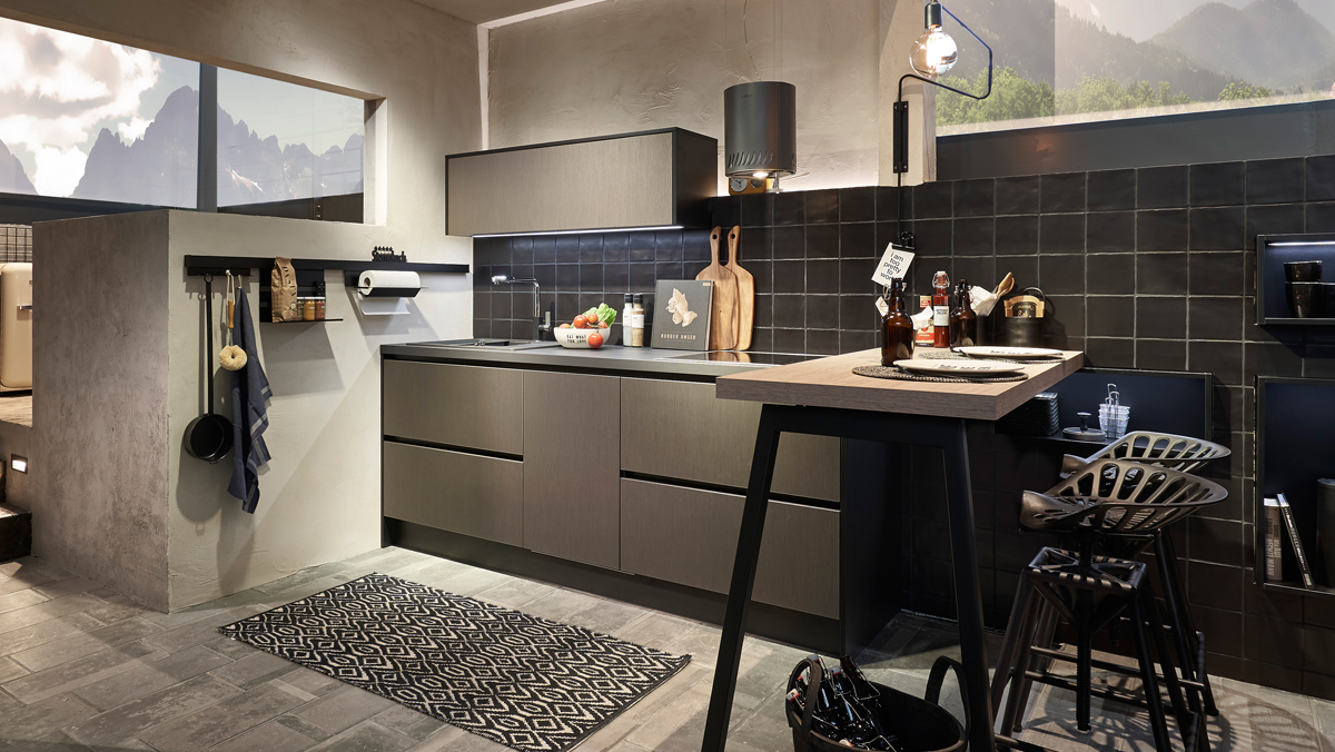 Steel Metallic rechte keuken