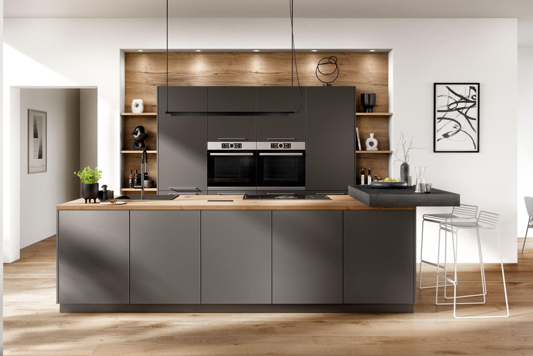 Artis 937 Titanio Matte eilandkeuken