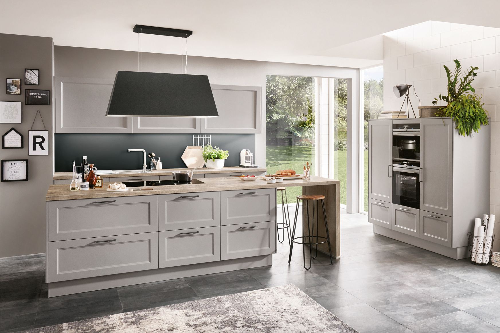 Cascada 722 Steengrijze eilandkeuken