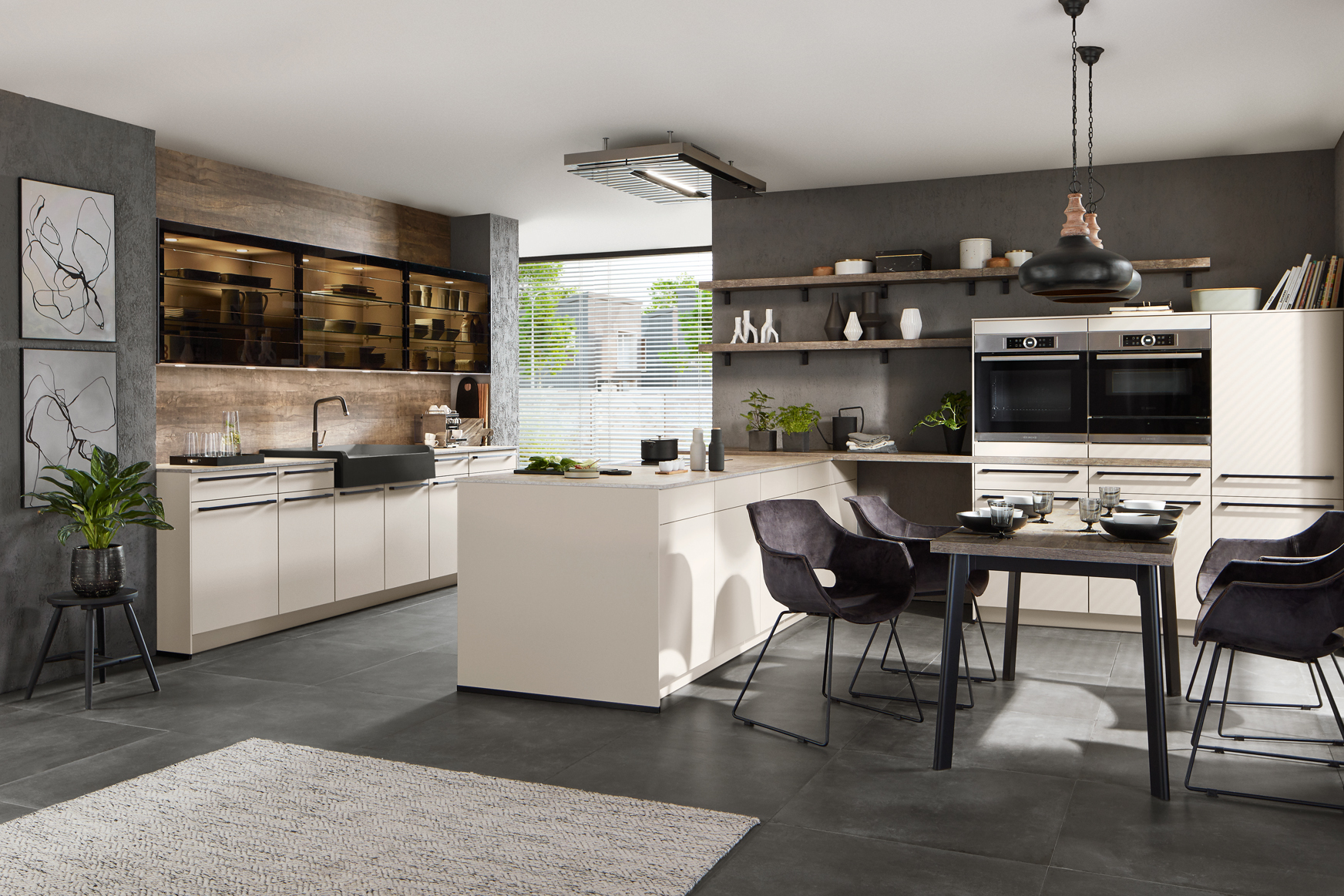 EasyTouch 969 Zand ultramatte eilandkeuken