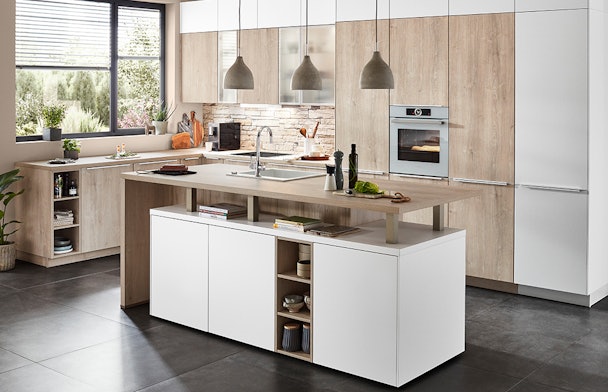 Natura 744 eiken Montreal eilandkeuken