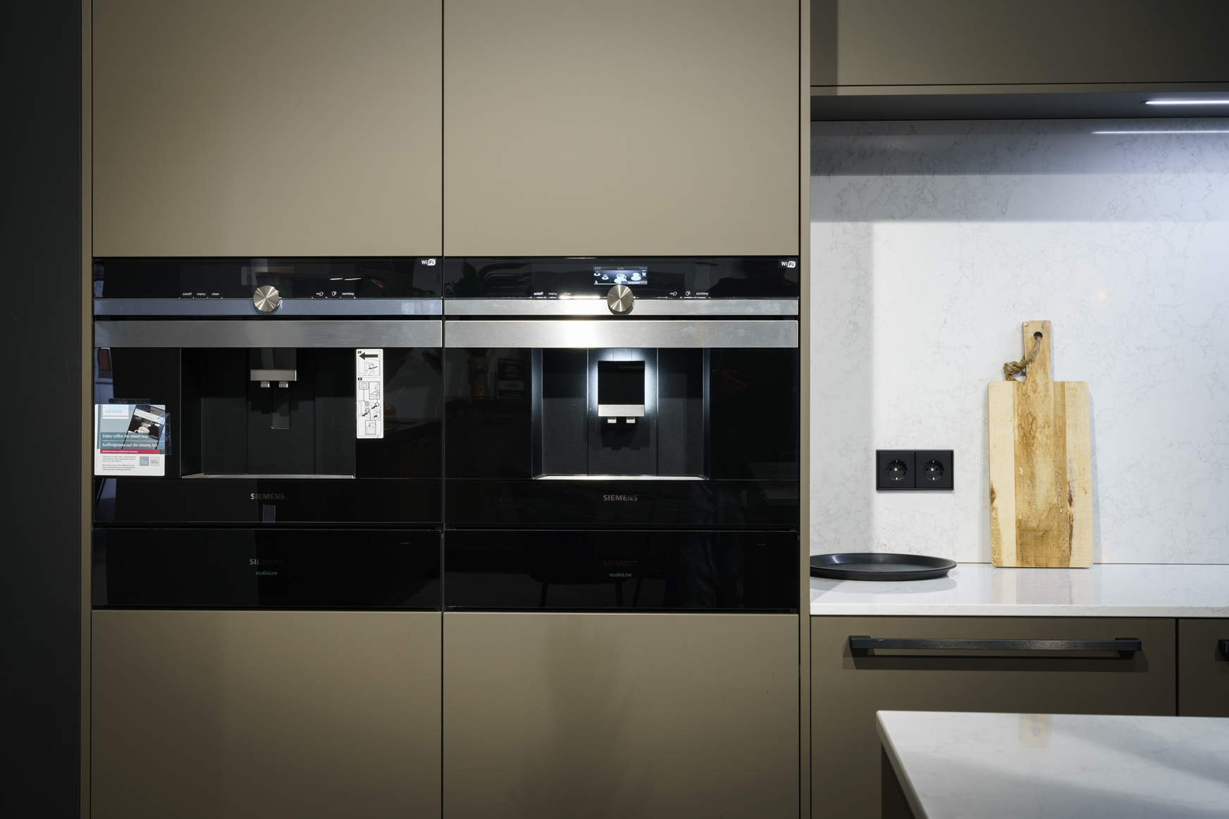 Siemens inbouwkoffieautomaat met waterreservoir